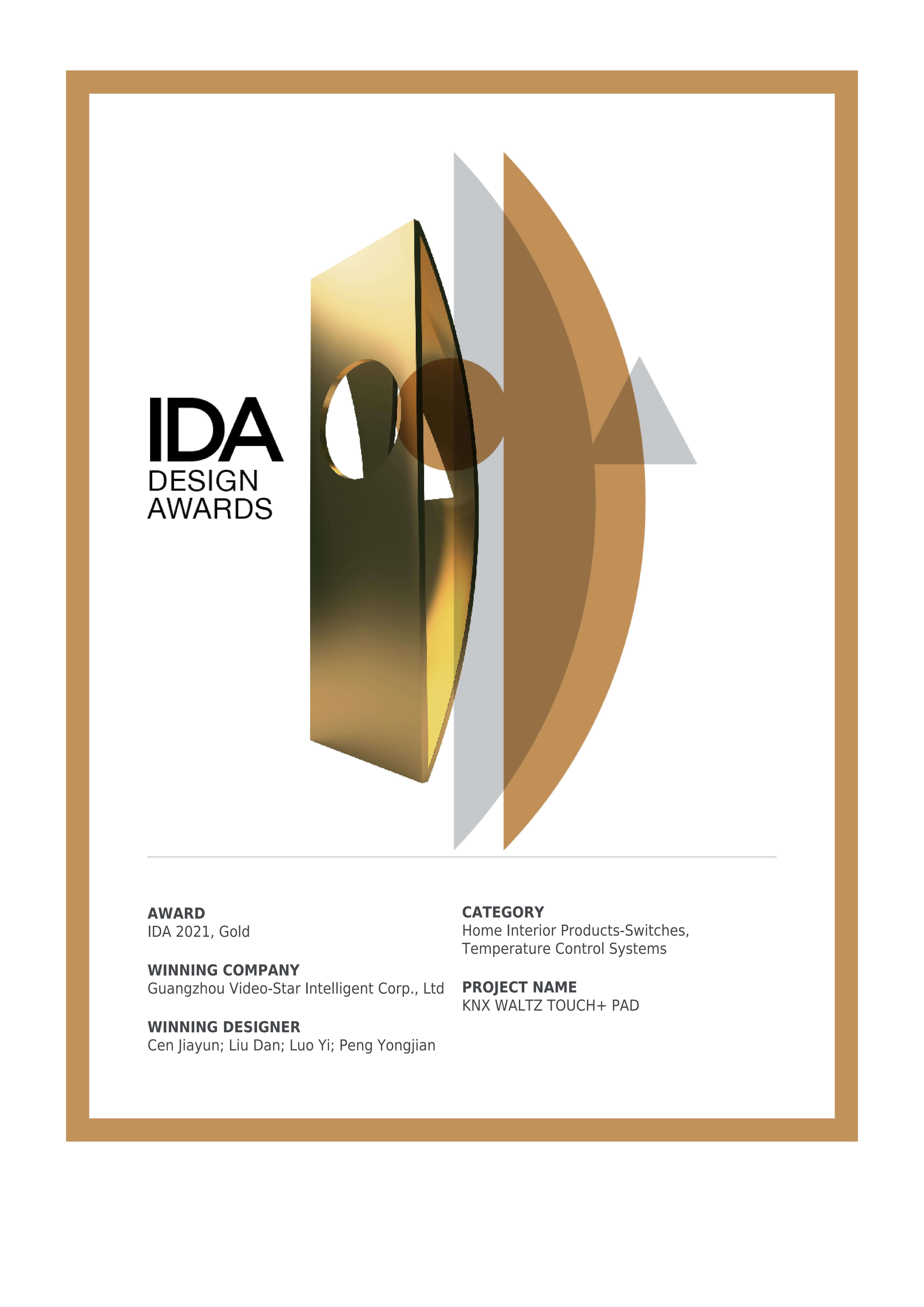 华尔兹美国IDA金奖